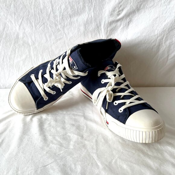 New England Patriots Men's FOCO Low Top Canvas Sneakers, Size 10, EUC! - Picture 6 of 13